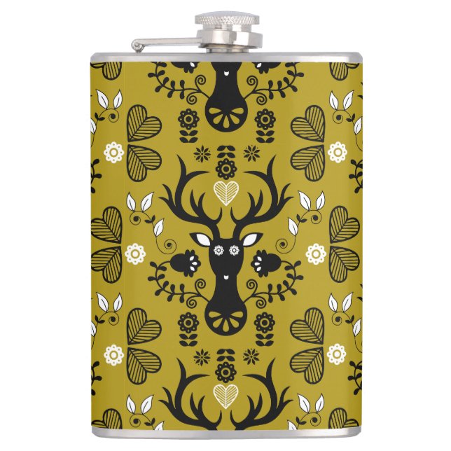 Modern Scandinavian FolArt Hjort Fickplunta (Framsidan)