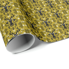 Modern Scandinavian FolArt Hjort Presentpapper