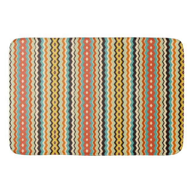 modern schevron Geometric mönster Badrumsmatta (Framsidan)