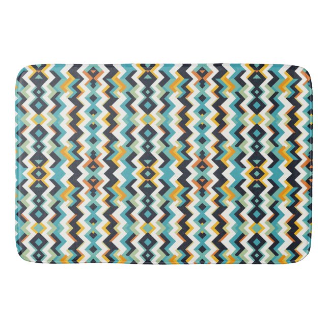 modern schevron Geometric mönster Badrumsmatta (Framsidan)