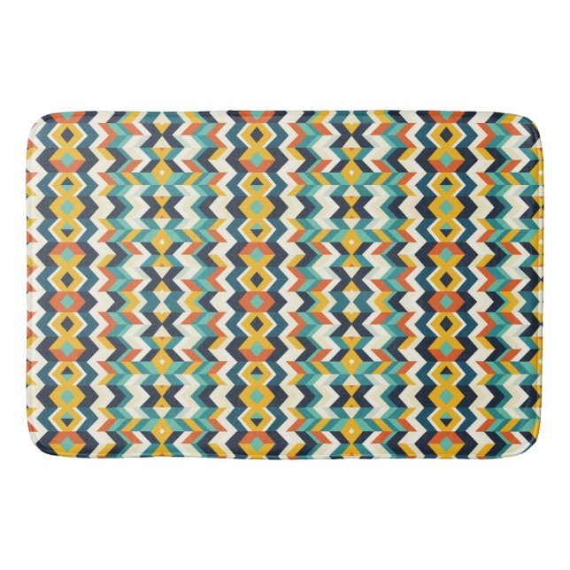 modern schevron Geometric mönster Badrumsmatta (Framsidan)