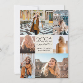 Modern Script 2026 Graduation Inbjudningar