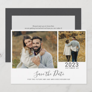 Modern Script 2-foton Spara Datumet