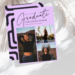 Modern Script 3-foto Geometric Studenten Meddelande