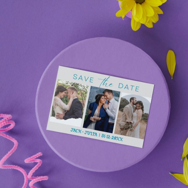 Modern Script 3 Foto Mallar Spara Datum (Skapare uppladdad)