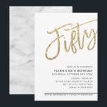 MODERN SCRIPT 50-årsdag femtio guldblixtrar Inbjudningar<br><div class="desc">av kat massard >>> https://linktr.ee/simplysweetpaperie <<< Ett trendigt, handskrivet inbjudningsdesign för din 50-ÅRSDAG - jag har de flesta åldrar tillgängliga i butiken TIP :: 1. För att ändra/flytta grafik och teckensnitt och lägga till mer text - tryck på "anpassa den"-knappen. - - - - - - - - - -...</div>