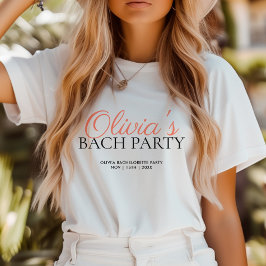 Modern Script Bachelorette Party T Shirt