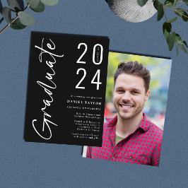 Modern Script Black 2024 Photo Studenten Meddelande