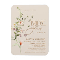 Modern Script Boho Blomsterträdgård Möhippa