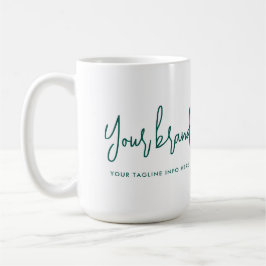 Modern Script Brand Company Namn Kaffemugg
