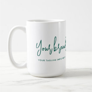 Modern Script Brand Company Namn Kaffemugg