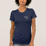 Modern Script Bridesmaid Namn T Shirt<br><div class="desc">Modern Bridesmaid Shirt med subtil text i modernt skript,  personlig med ditt brudgumms valfria namn. Ändra färg i texten i verktyg om du vill.</div>