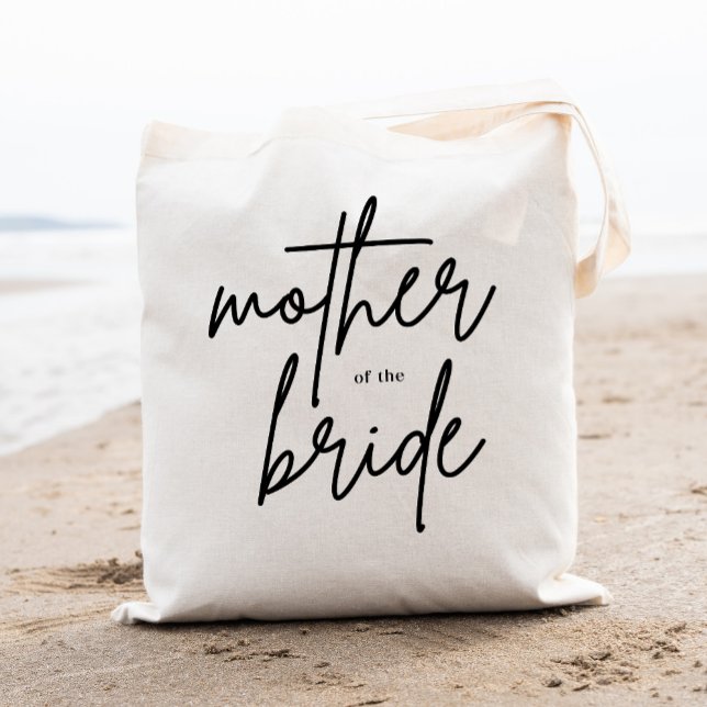 Modern Script Budens mamma Tote Bag Tygkasse (Skapare uppladdad)
