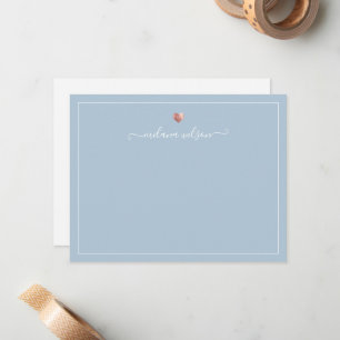 Modern Script Calligraphy Ro Guld Heart Anteckningskort