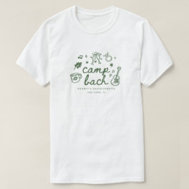 Modern Script Camp Sjungande Möhippa Anpassad T Shirt