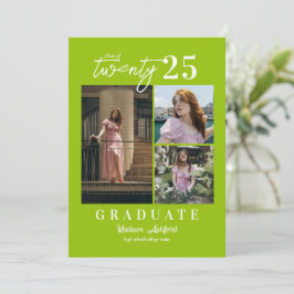 Modern Script Citrus 3 Photo Collage Studenten Meddelande