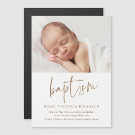 Modern Script Dopning & Dopinvitation