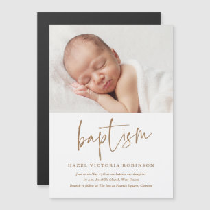Modern Script Dopning & Dopinvitation