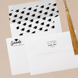 Modern Script Elegant Studenten Returadress