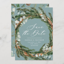 Modern script eucalyptus elegant bröllop