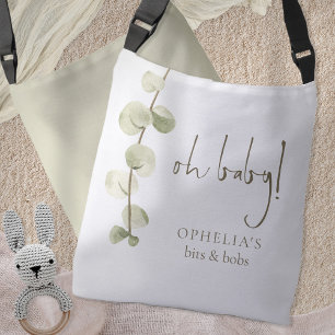 Modern Script Eucalyptus Oh Baby Axelväska