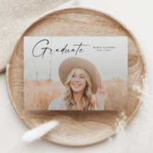 Modern Script Examenfoto Examenfirande