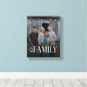 Modern Script Familj Anpassad Fotonym Canvastryck