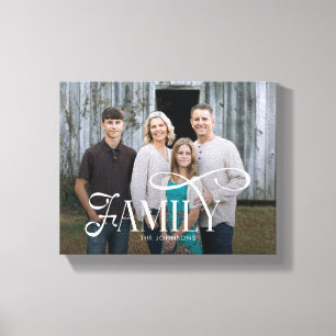 Modern Script Familj Anpassad Fotonym  Canvastryck