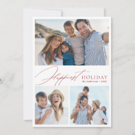 Modern Script Family 3 Foto Gladast julkort