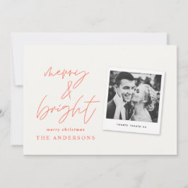 Modern script foto glad och ljus jul