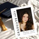 Modern Script Graduate 2 Photo Graduation Inbjudningar<br><div class="desc">Celebrate your graduate’s milestone with this Modern Script 2 Photo Graduation Announcement, designed to beautifully showcase seven favorite photos in a clean, modern layout. Featuring elegant flowing script paired with minimalist typography, this personalized announcement highlights special memories while sharing the exciting news with family and friends. Perfect for high school...</div>