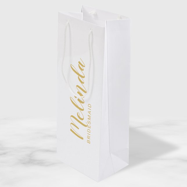 Modern Script Guld Personlig Bridesmaids (Skapare uppladdad)