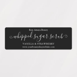 Modern Script Klassisk Svart Och Vit Horisontell Klistermärke