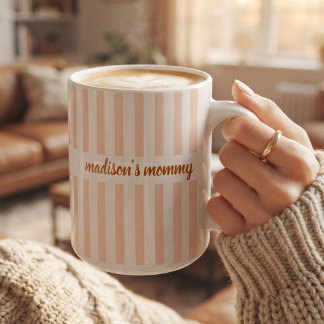 Modern Script Mamma Pappa Mormor Morfar Faster Rän Kaffemugg