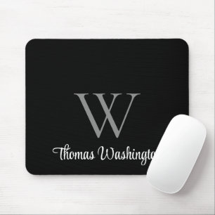 Modern Script Monogram Black Musmatta