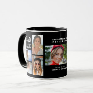 Modern Script Multi Photo Studenten Student Mugg