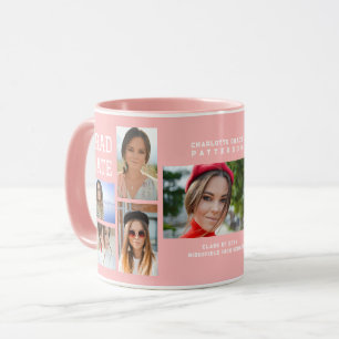 Modern Script Multi Photo Studenten Student Mugg