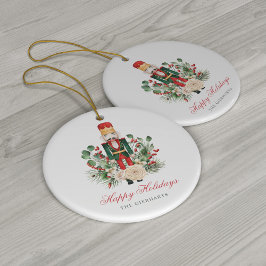 Modern Script Nutcracker Glad helg Julgransprydnad Keramik