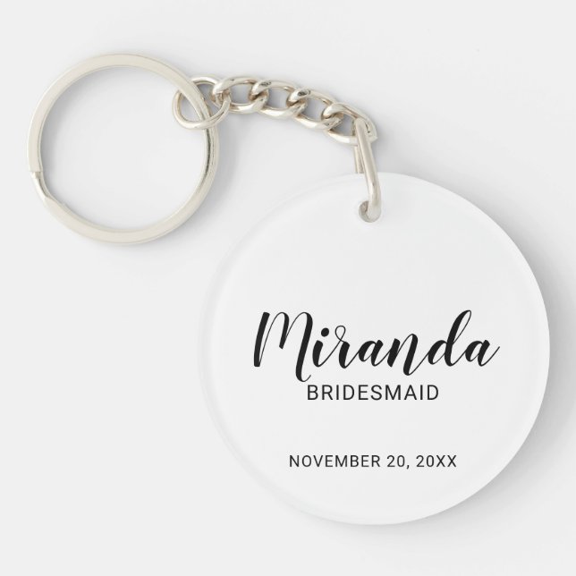 Modern Script Personlig Bridesmaid (Framsidan)