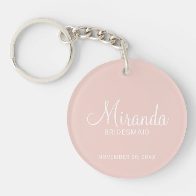 Modern Script Personlig Bridesmaid (Framsidan)