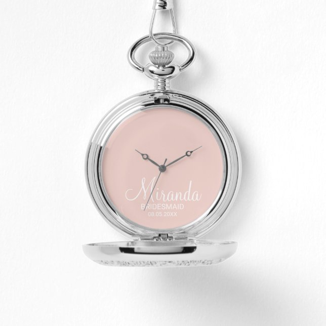 Modern Script Personlig Bridesmaid Armbandsur (Framsida)