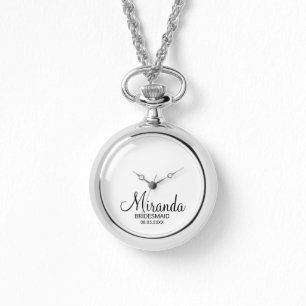 Modern Script Personlig Bridesmaid Armbandsur