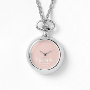 Modern Script Personlig Bridesmaid Armbandsur
