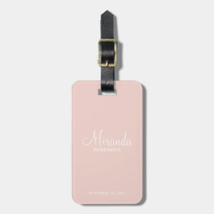 Modern Script Personlig Bridesmaid Bagagebricka