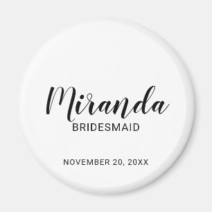 Modern Script Personlig Bridesmaid Magnet