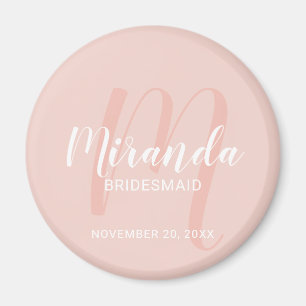 Modern Script Personlig Bridesmaid Magnet