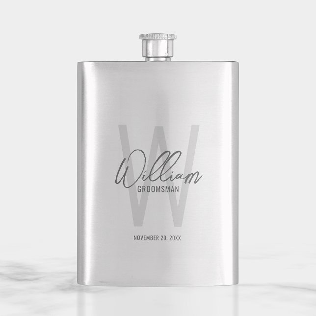 Modern Script Personlig Groomsmans Namn Fickplunta (Skapare uppladdad)