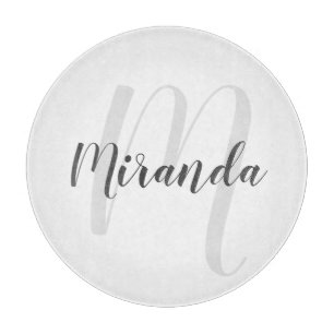 Modern Script Personlig Monogram och Namn