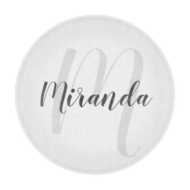 Modern Script Personlig Monogram och Namn (Framsidan)