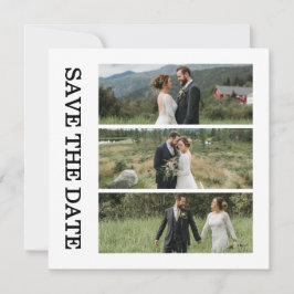 Modern Script Photo Wedding Save The Date